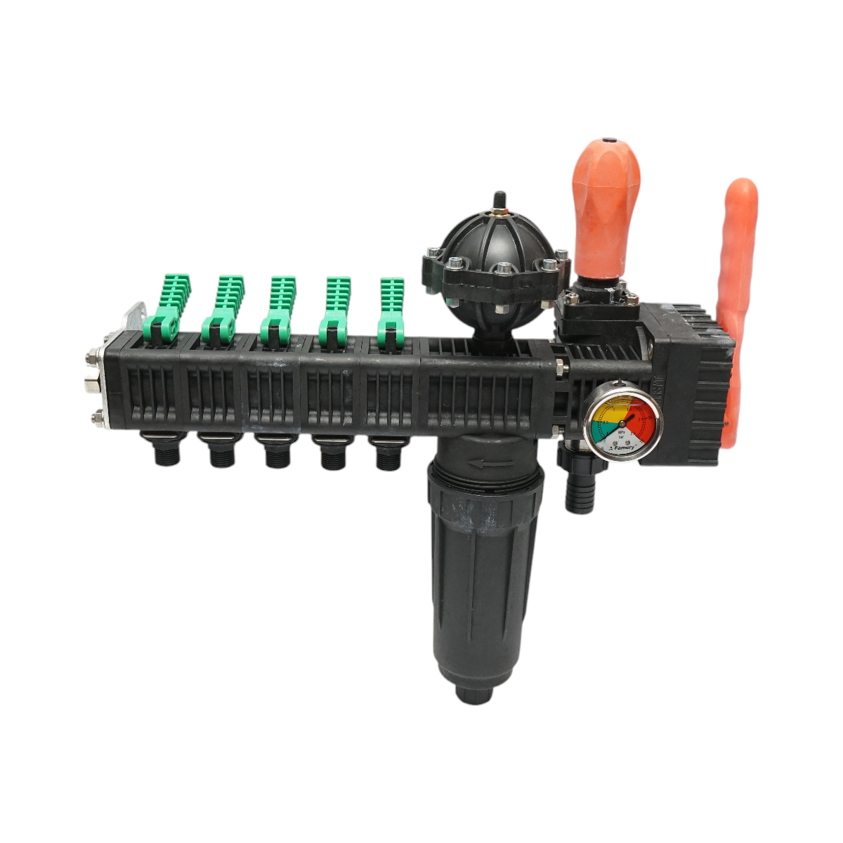 Herbicide distributor with 5 horsepower, filter and glycerin manometer 25 bar