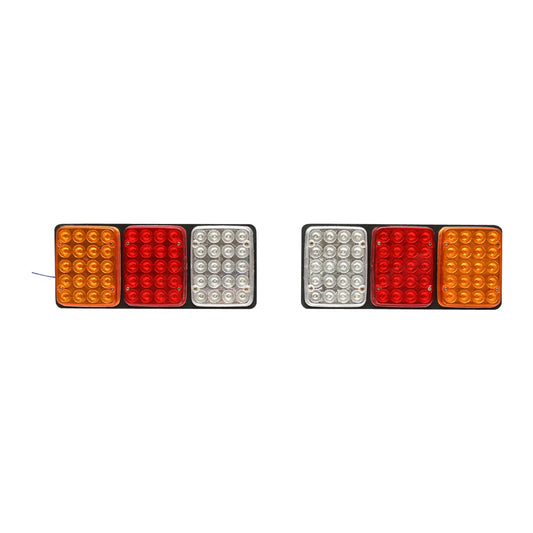LED rear stop lights with 3 functions 12V - 24V. 330x140mm. Breckner Germany