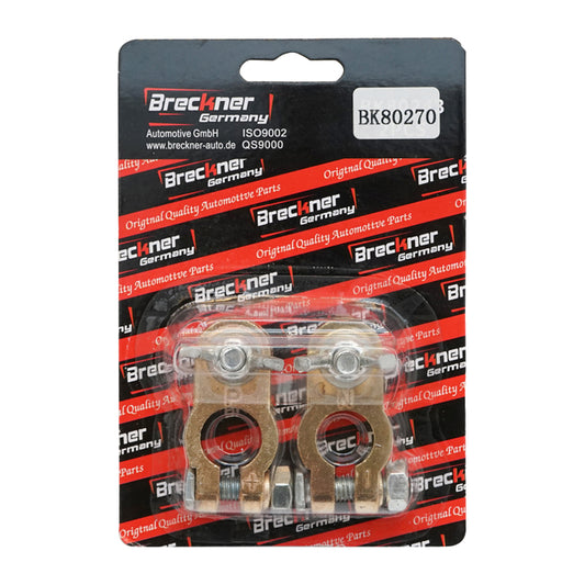 Set of copper battery terminals with HD Heavy Duty Breckner Germany
