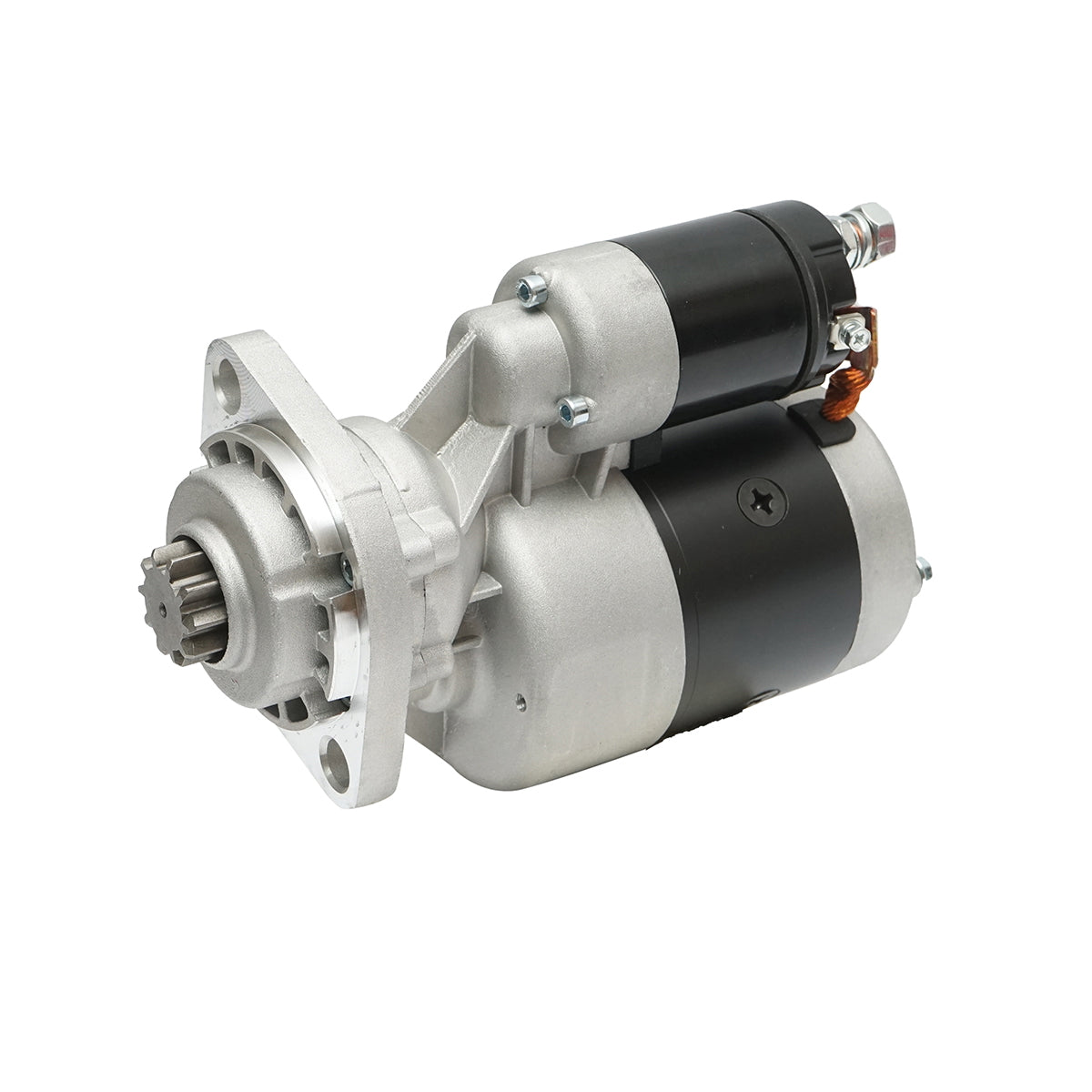 12V Electromotor, 3.0kW, 340mm Bosch type for John Deere, Renault OEM codes AL110597, RE239087, RE41748, RE41749, AR91813, AL62690, AL110598, RE42730 Breckner Germany