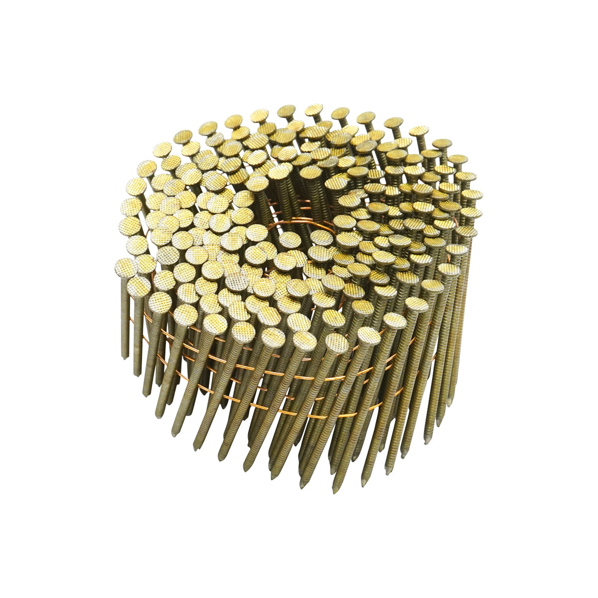 Set of 4500 nails on drum/roll, twisted 3x70mm, 225pcs/roll