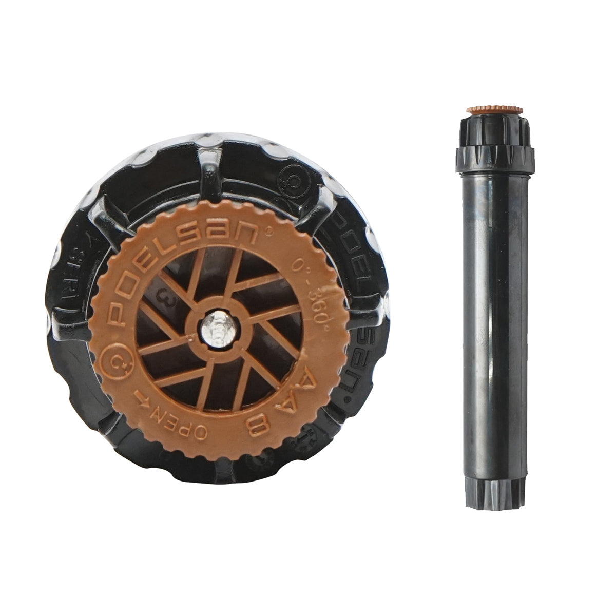 Spray sprinkler with 10cm nozzle, D1/2, internal thread for irrigation systems, range 5.2m