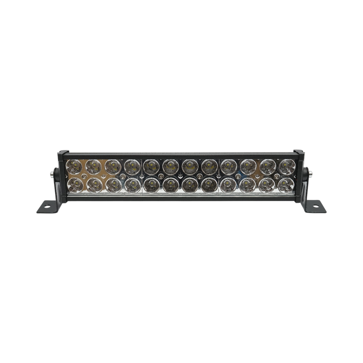 LED bar light 12-24V, 72W, 24 LEDs with mounting accessories 320x63x37mm