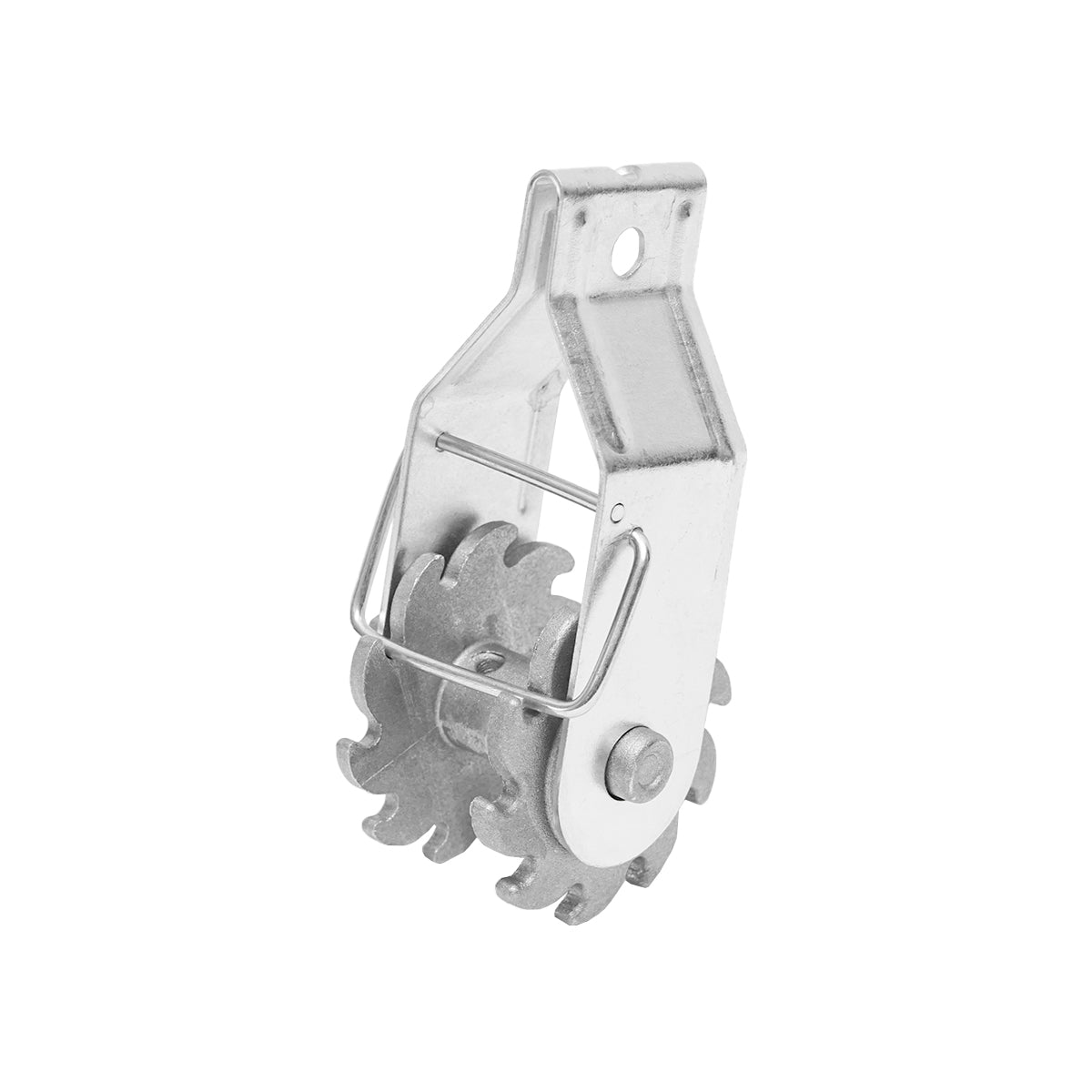 Ratchet tensioner for electric fence wire
