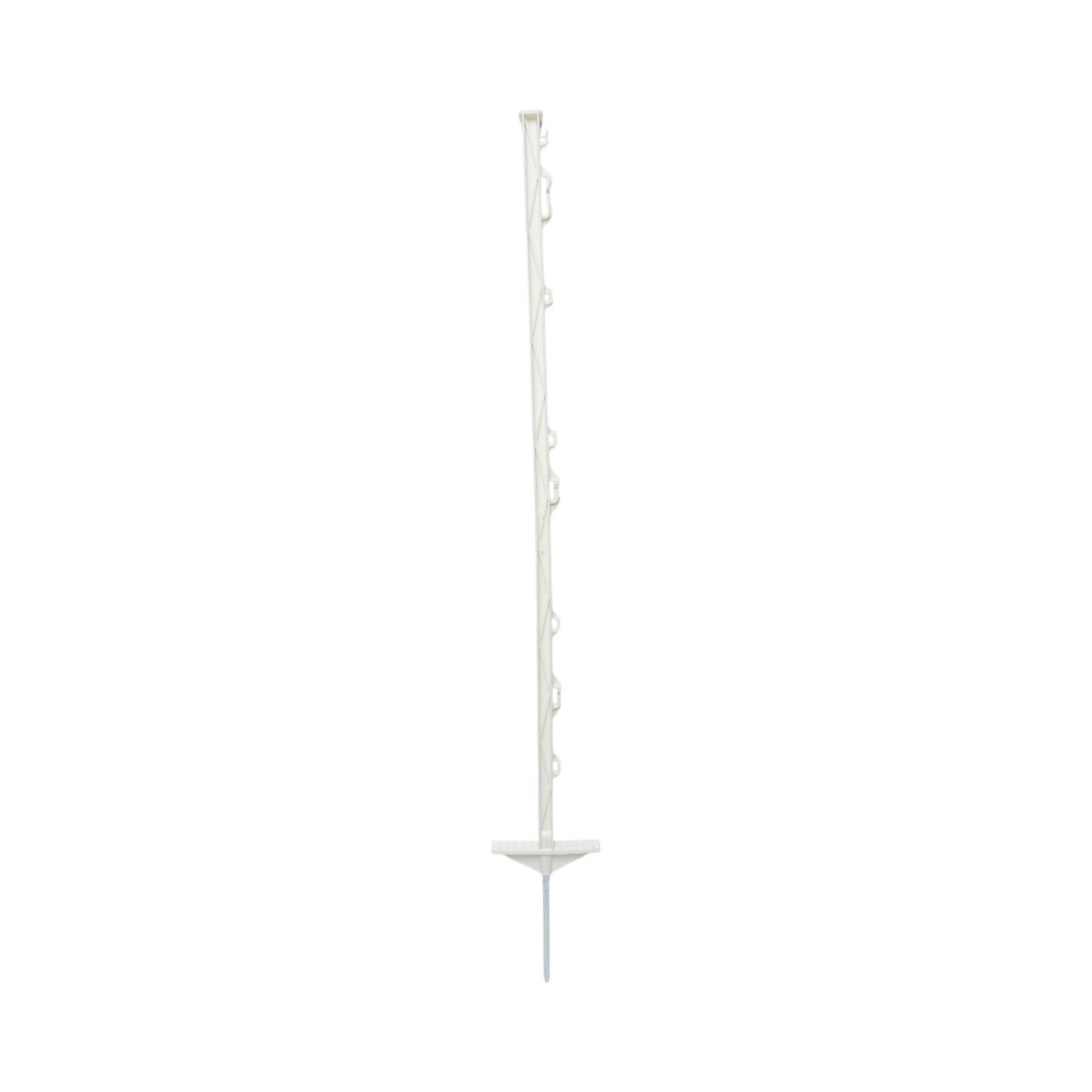 Plastic post 1050mm white for electric fence wire Breckner Germany