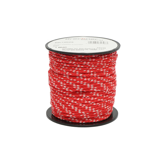 Braided rope 2mmx50m, red/white Breckner Germany