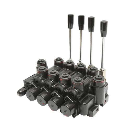 Hydraulic distributor with 4 ways with levers and accessories