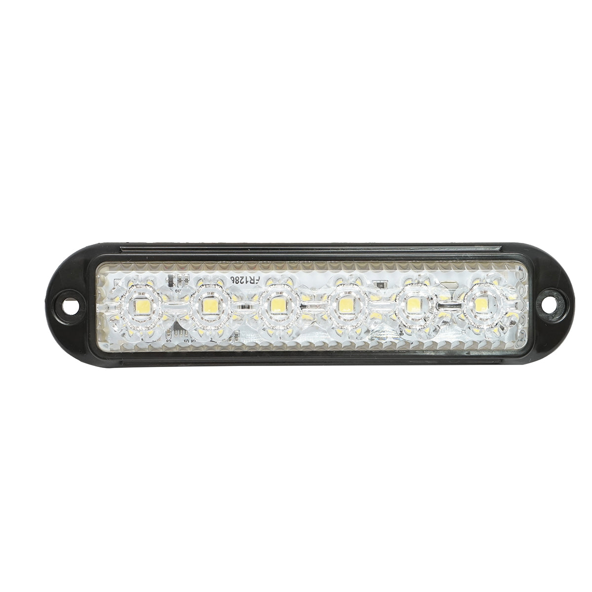 Side marker lamp LED 12-24V, white 4 functions 155x37mm, black frame Breckner Germany