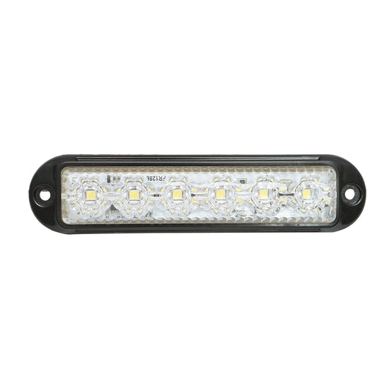 Side marker lamp LED 12-24V, white 4 functions 155x37mm, black frame Breckner Germany