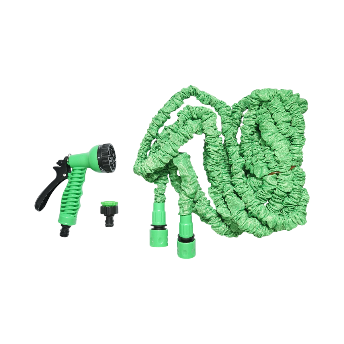 Expandable garden hose TPE 5-15m with adjustable pistol, 7 modes, 3/4 adapter, 1/2 quick coupling.