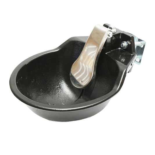 Cast iron waterer with stainless steel flap and accessories, 2 L. Breckner Germany