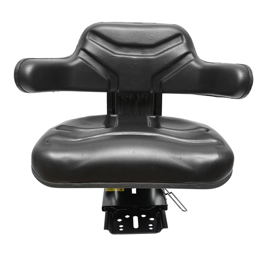 Universal adjustable seat, black, for tractor