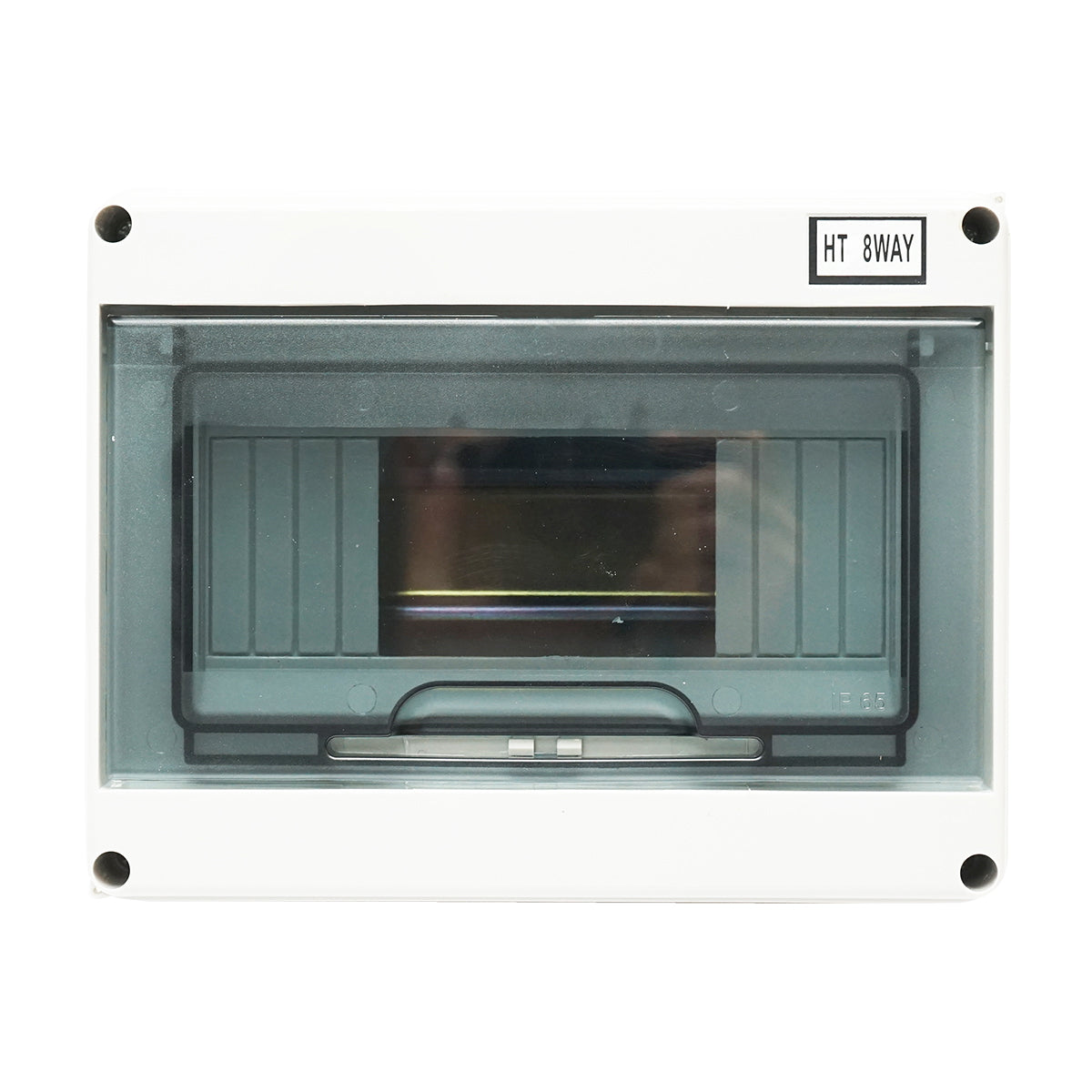 Single row fuse board, 8 modules 215x210x100mm IP65