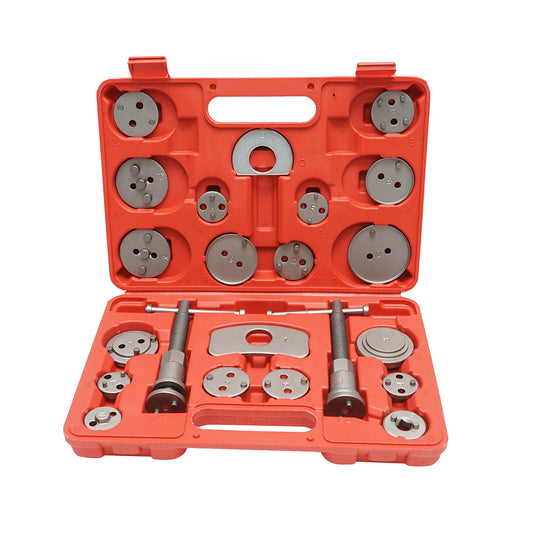 Universal caliper press tool set 21 pieces for left/right brakes Breckner Germany