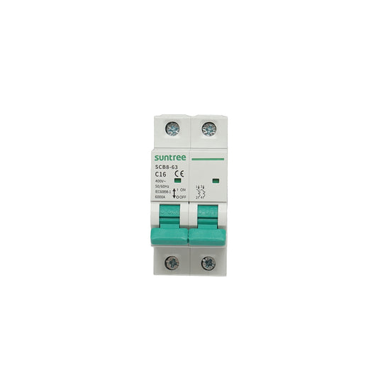 Automatic circuit breaker 2P, 16A 400VAC Suntree