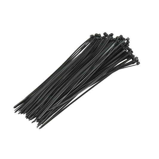 Facet, plastic collar 2.5x200mm, black, set of 100 pieces Breckner Germany