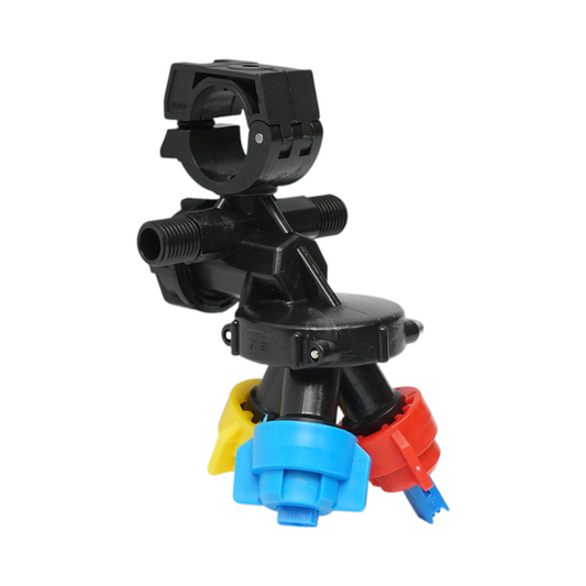 Complete herbicide sprayer with 3 nozzles for pipe/hose with a diameter of 20