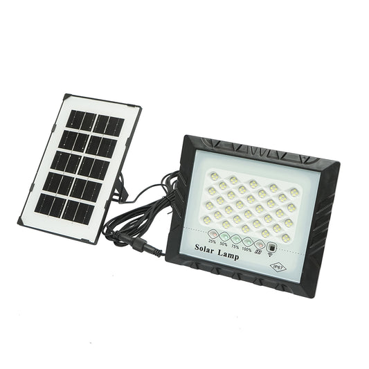 25W LED projector with 3W solar panel, 4000mAh battery, and remote control IP67 Breckner Germany