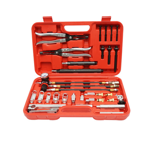 Press tool and pliers for replacing valve springs Breckner Germany