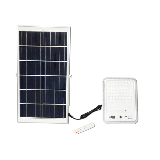 20W LED lamp with 2 MP CCTV camera, wifi, and 35W solar panel, 3.2V/30Ah battery