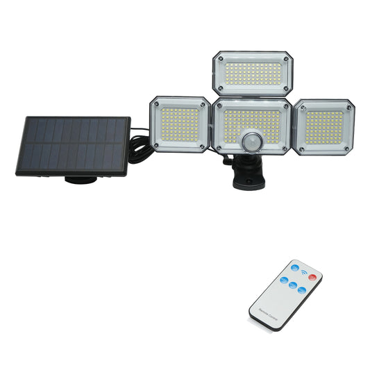 8W LED lamp with solar panel, remote control and 2400mAh battery, IP65 Breckner Germany