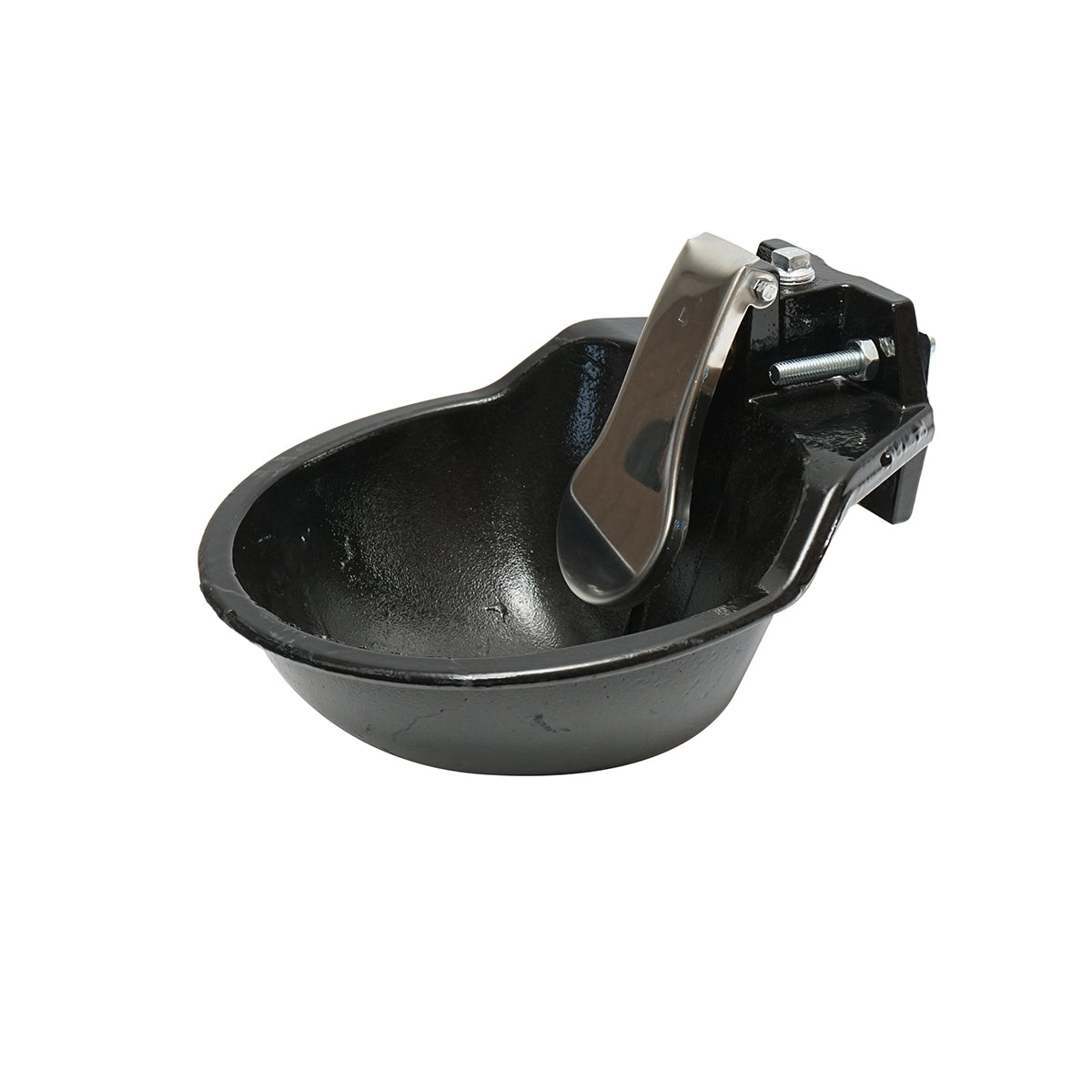 Cast iron waterer with stainless steel tongue and mounting accessories 2.5L 6kg Breckner Germany