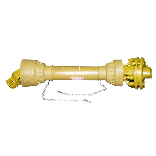 Cardan 850 mm T5 with clutch consisting of 2 cross discs 30.2x80 (triangular pipe) 1 3/8 Z=6