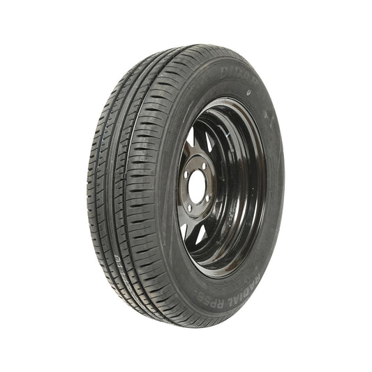 Wheel with a rim with 4 holes for trailer (165/70R13)