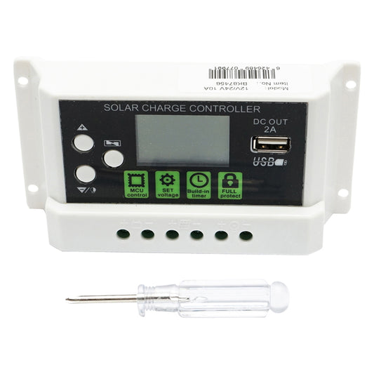 Voltage regulator for solar panel 10A 12V/24V USB port 5V/2A Breckner Germany