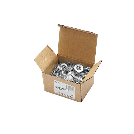 Zinc-coated washers DIN 125A-4.8 M8 200 pcs