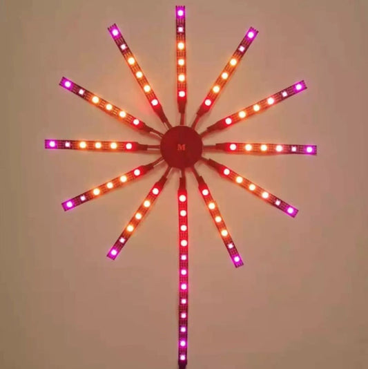 LED strip model fireworks 11x0.5+1x2m 5V, USB, bluetooth, voice control, RGB+IC application Breckner Germany