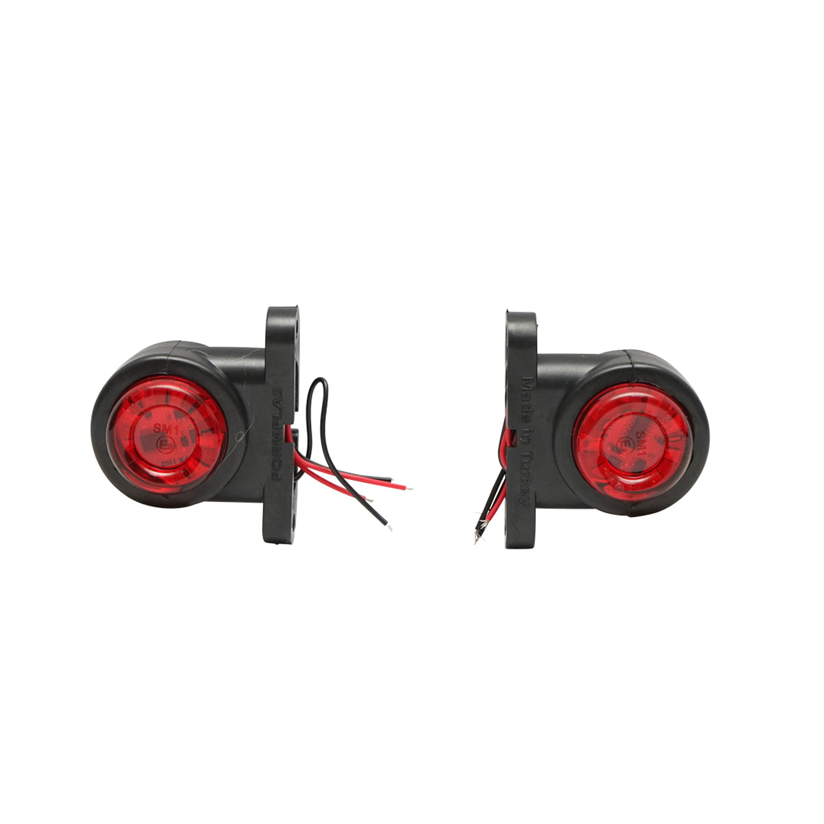 White-red rotating side LED marker lamp 12-24V FR1102 Breckner Germany