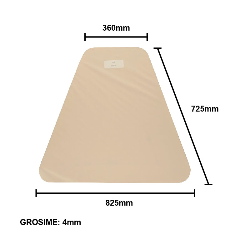 Window 825x725x4mm fixed side for new type UTB U-650 cabin