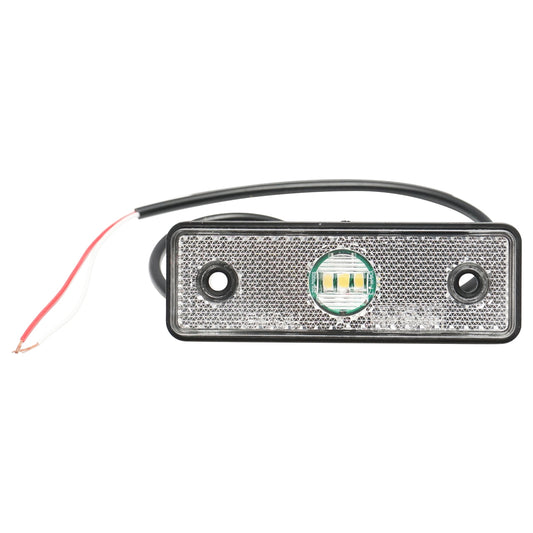 White side marker lamp with LED 24V