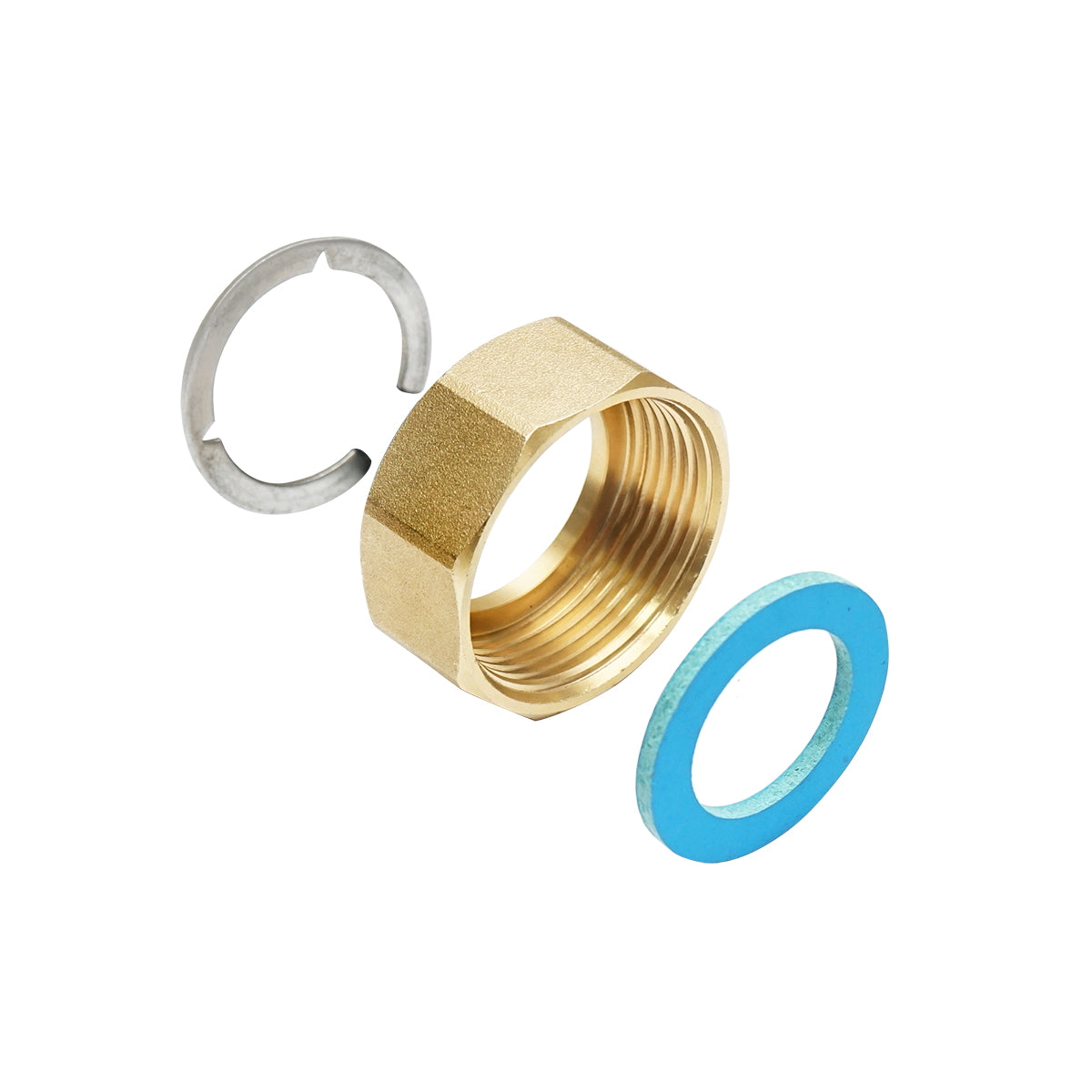 Simple connection set DN16-3/4 for flexible, corrugated stainless steel pipe