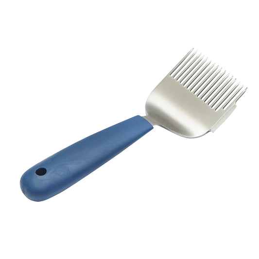 Beehive uncapping fork made of stainless steel with a plastic handle 190mm