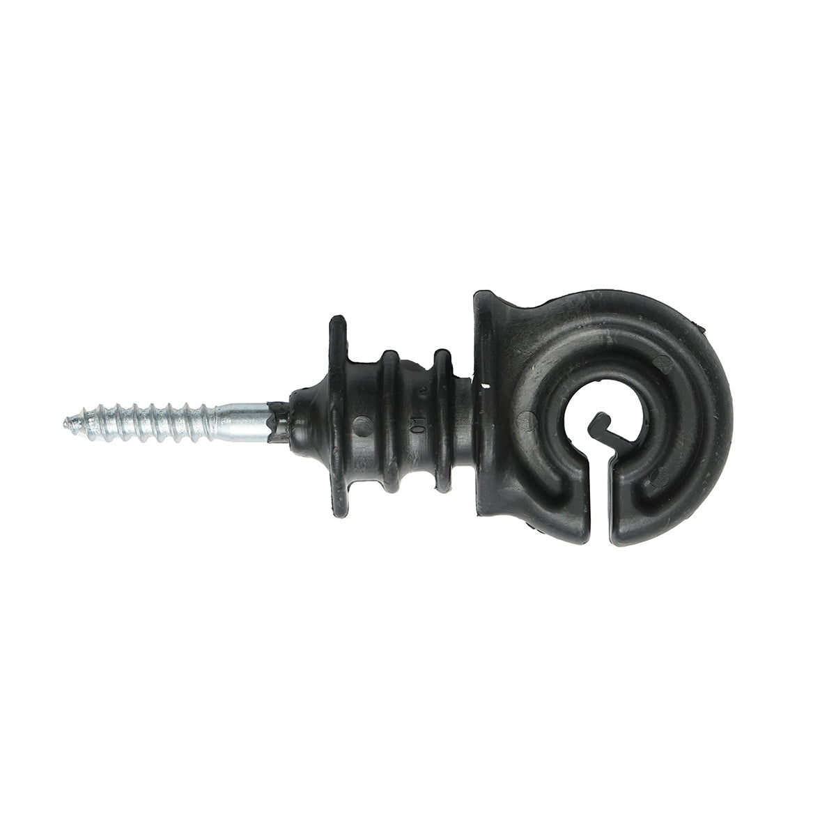 Matte black PP ECO ring isolator for electric fence wire Breckner Germany