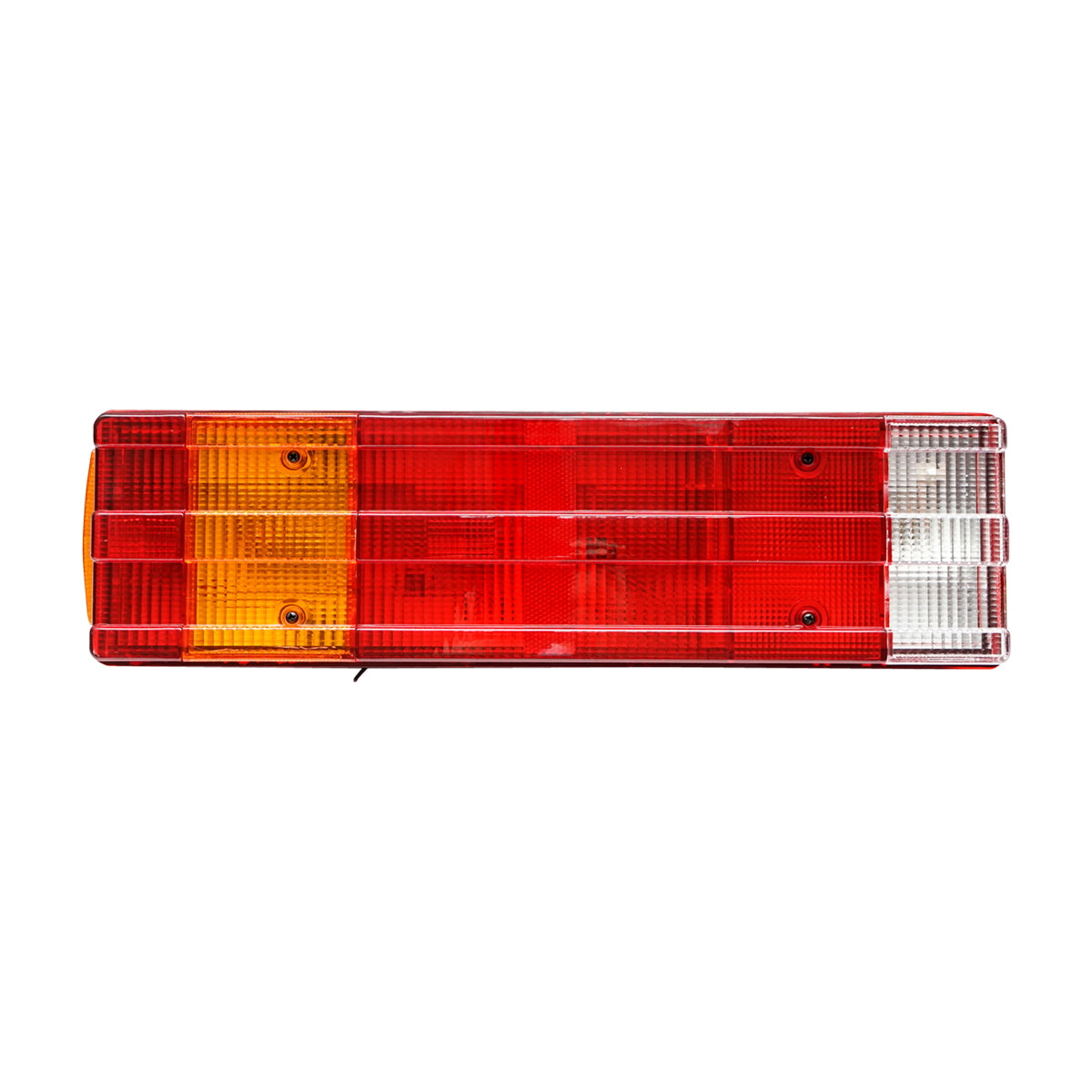 Right rear lamp with 7 functions and striped diffuser 480x113x90mm for DAF, MB ATEGO OEM code 1522386, 4.62376, A0035445303, A0035445703