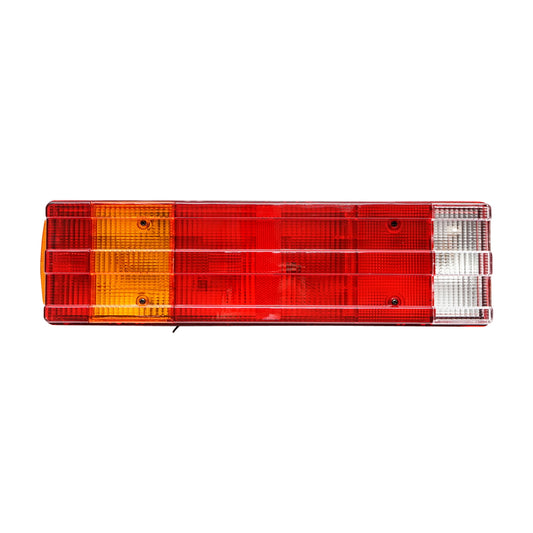 Right rear lamp with 7 functions and striped diffuser 480x113x90mm for DAF, MB ATEGO OEM code 1522386, 4.62376, A0035445303, A0035445703