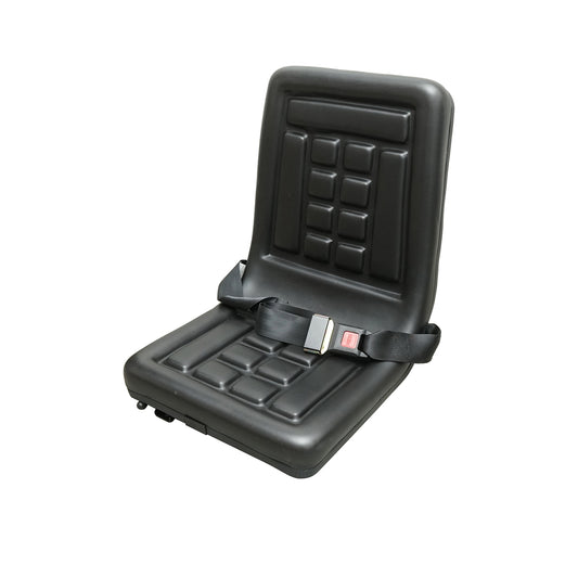 Universal seat with seat belt for tractor and machinery, forklift