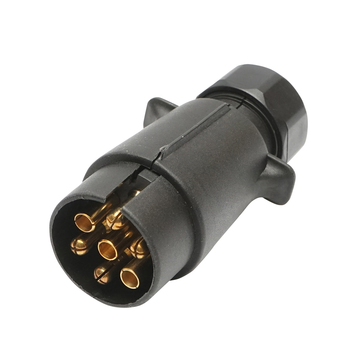 12V plastic car socket with 7 connectors for Breckner Germany trailer.