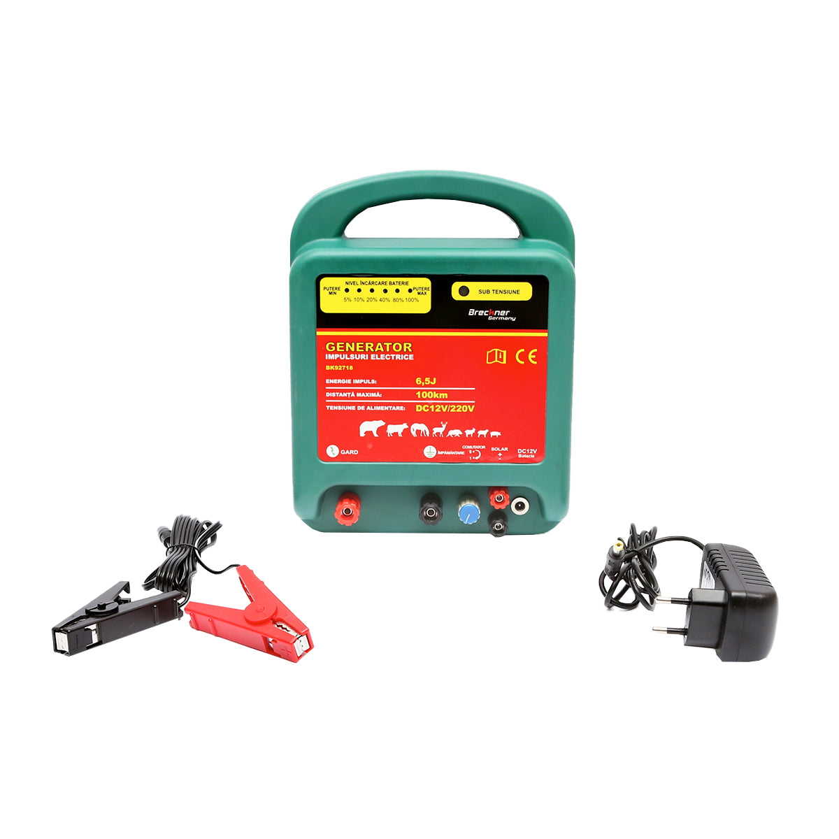 DC12/220V 6.5 Joule pulse generator, 100Km for electric fence Breckner Germany