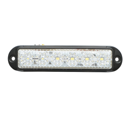 White slim LED side marker lamp 12-24V, yellow FR1286W Breckner Germany