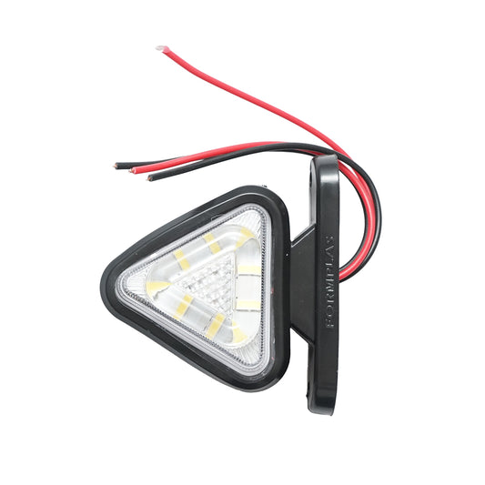 Triangular LED side marker lamp 12-24V, white-red FR0101 Breckner Germany