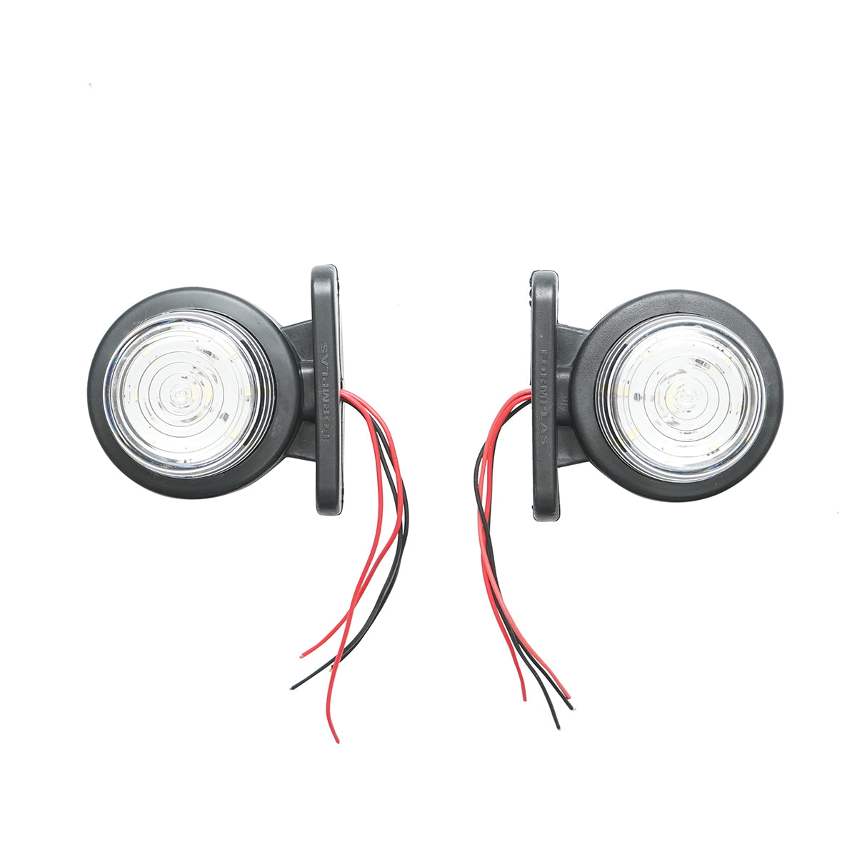 Side marker lights with LED 12/24V, red-white Breckner Germany