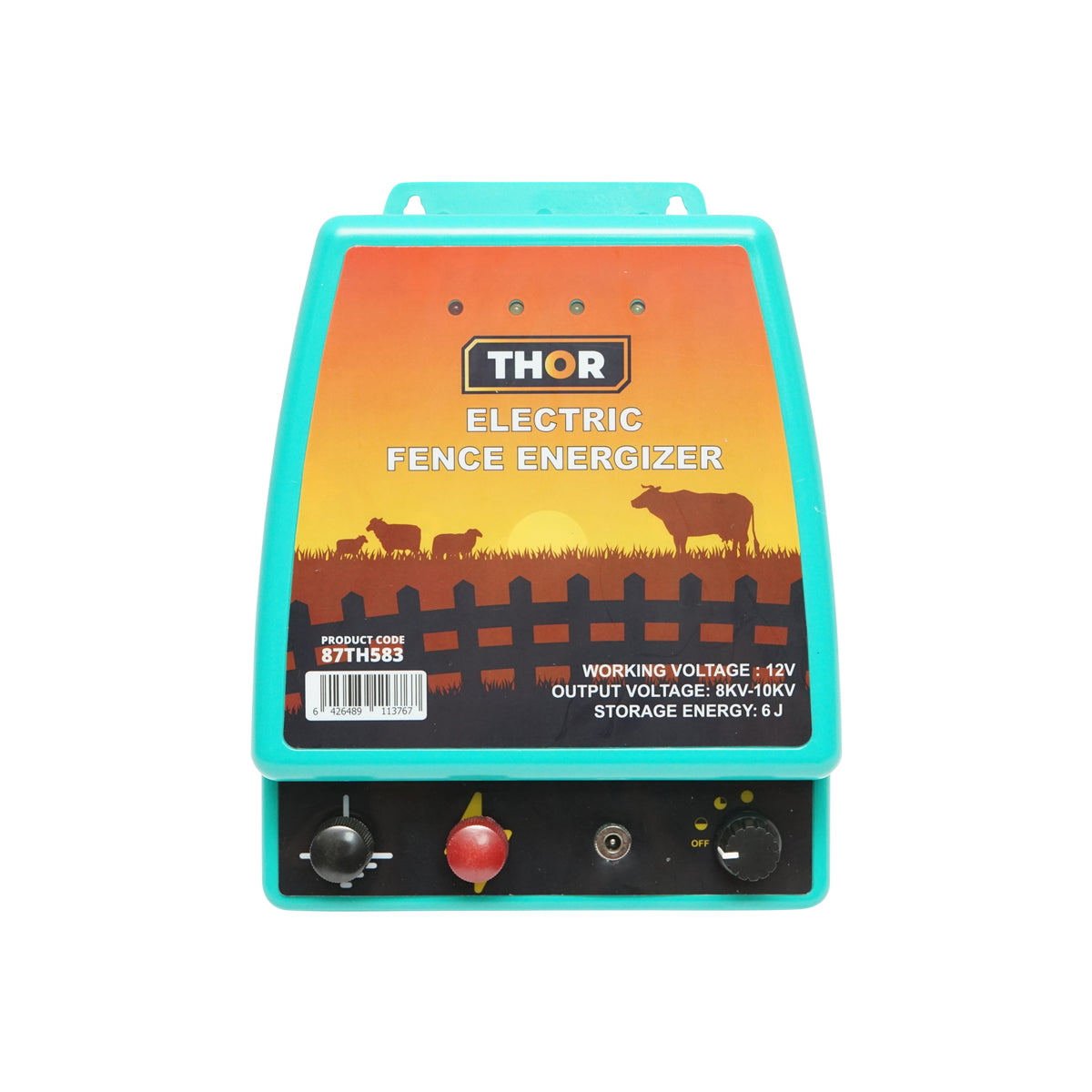 6 Joule pulse generator device for electric fence 12V/220V Thor