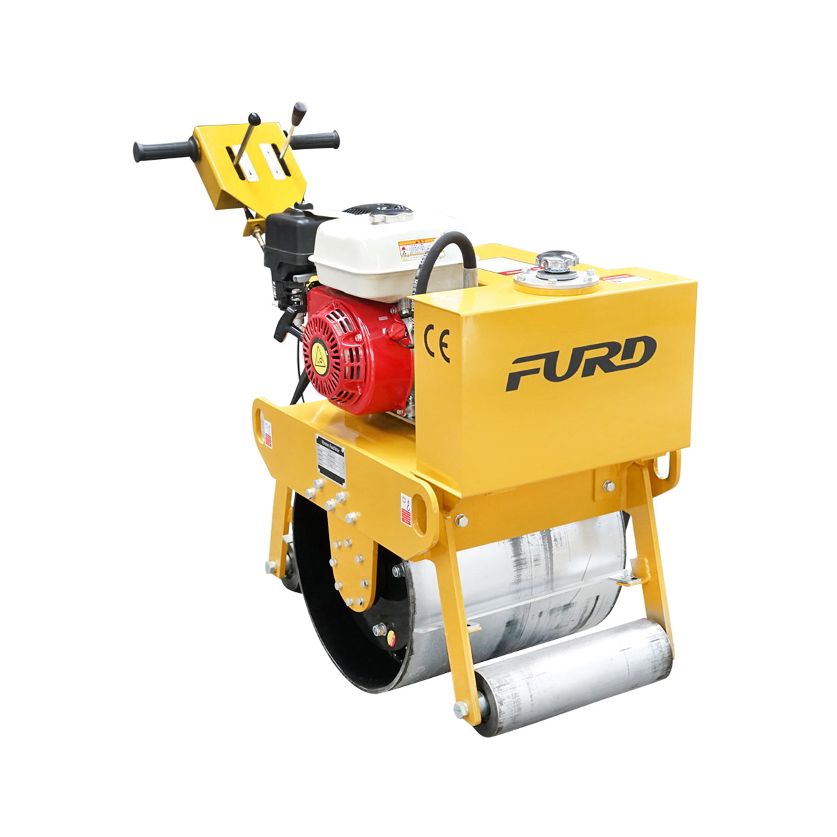 200kg compactor cylinder with 450mm drums and HONDA GX160 5.5HP gasoline engine, manual start