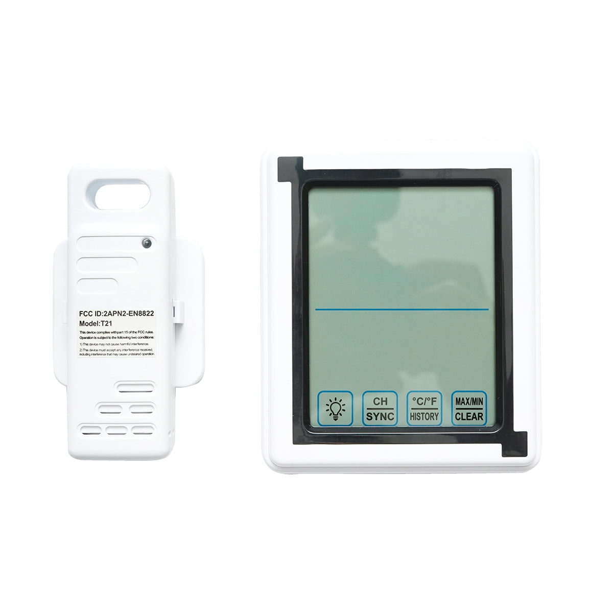 Wireless indoor and outdoor digital thermometer and hygrometer