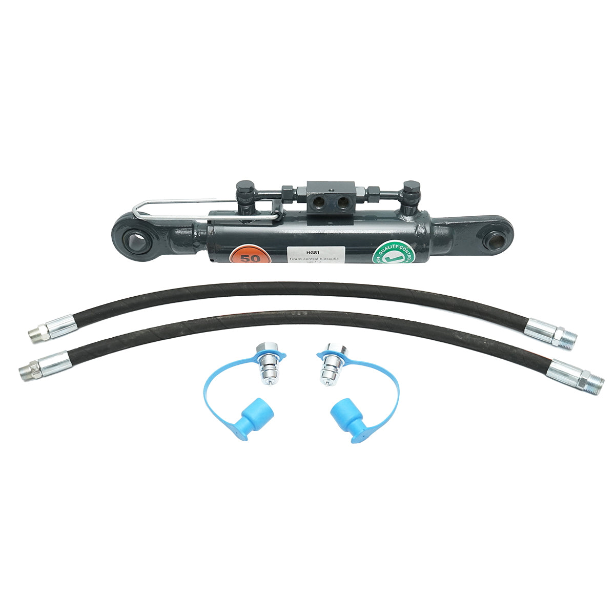 Hydraulic central lift category 1-2, closed 500mm stroke 180mm