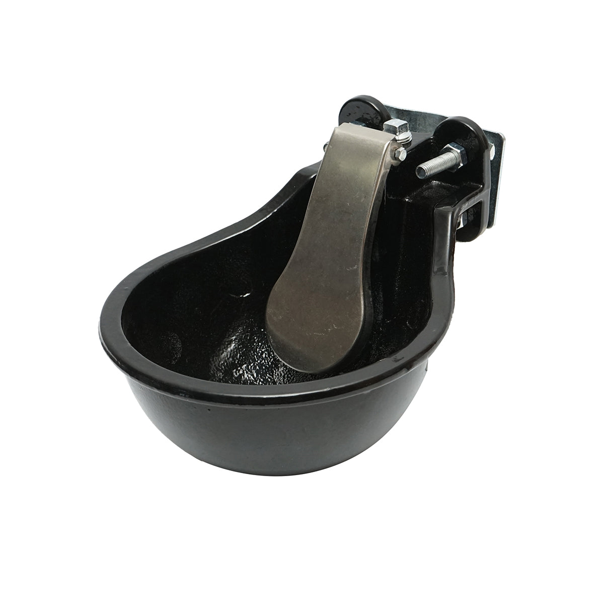 Cast iron water trough with stainless steel tongue and mounting accessories 1.5L Breckner Germany